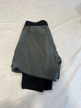 Lululemon diffract lined shorts Olive size S men